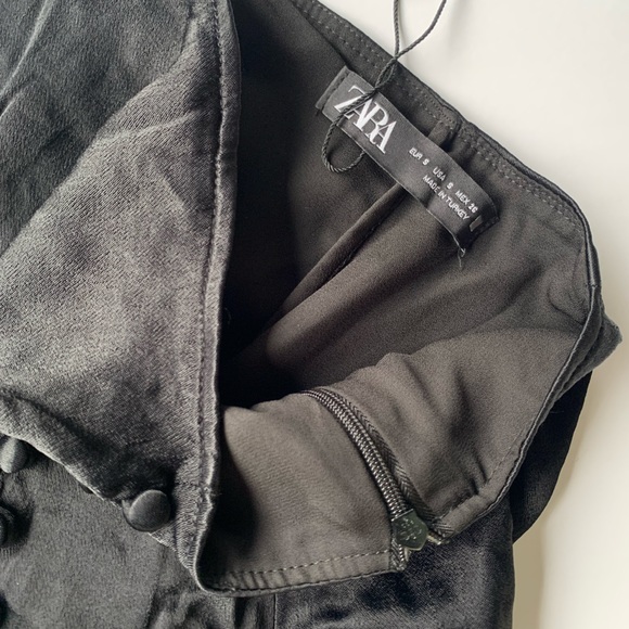 ZARA Satin Effect Mini Skirt with buttons on side | NEVER WORN - Picture 5 of 6